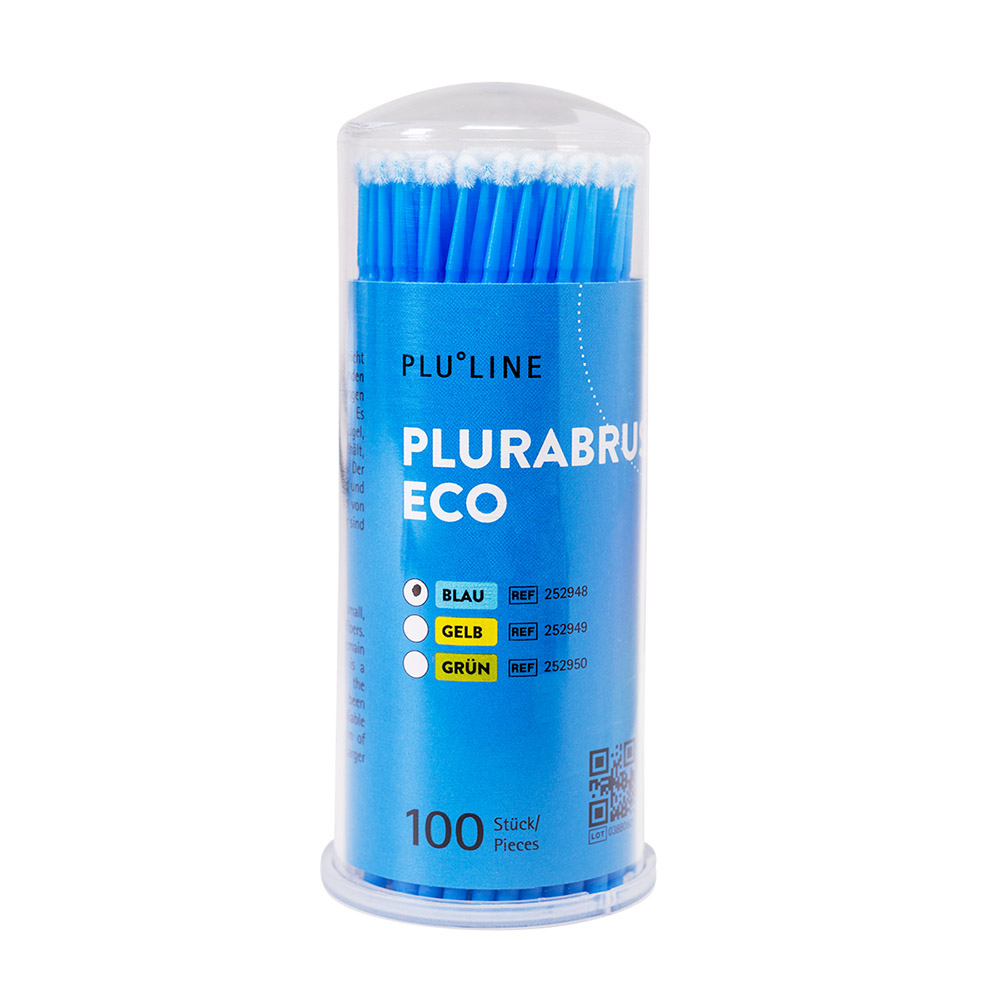 PLURABRUSH ECO blauw, 100 St.