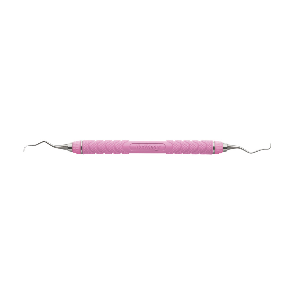 Curette Langer 3-4 EverEdge 2 greep 8 Resin roze, stuk