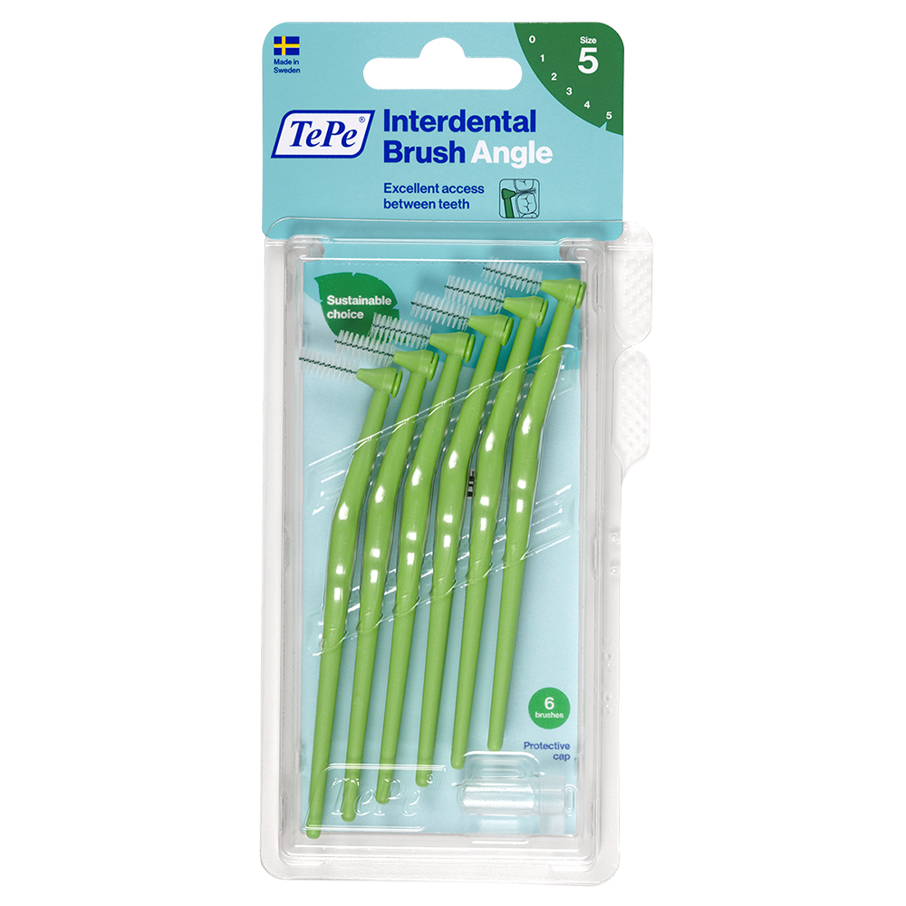 TePe Angle groen 0,8mm, 6 stuks