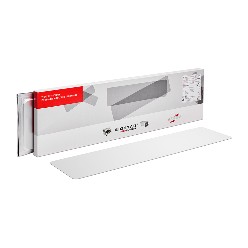 UNIQ+ pd dieptrekfolie strips 0,625 x 114 x 499 mm, 10 stuks