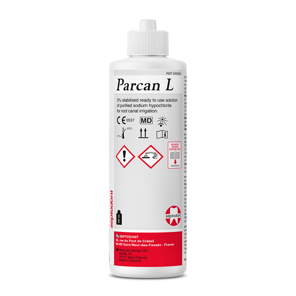 Parcan L 3% oplossing, 400 ml fles met Luer-Lock