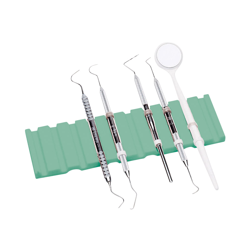 Instrumentenmat voor trays, groen, per stuk