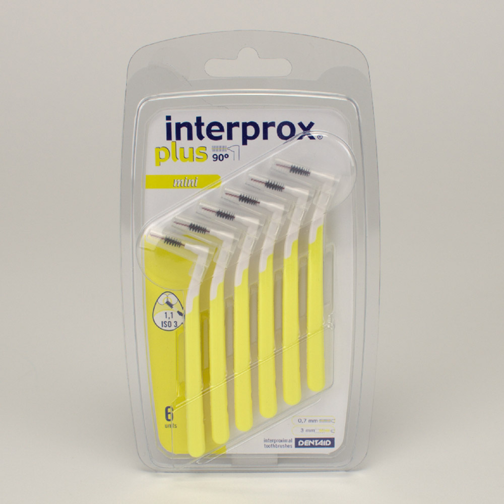 Interprox plus mini geel, 6 stuks