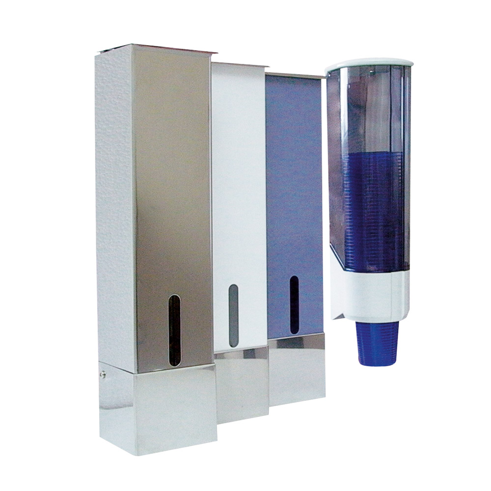 Dispenser v drinkbekers wit st