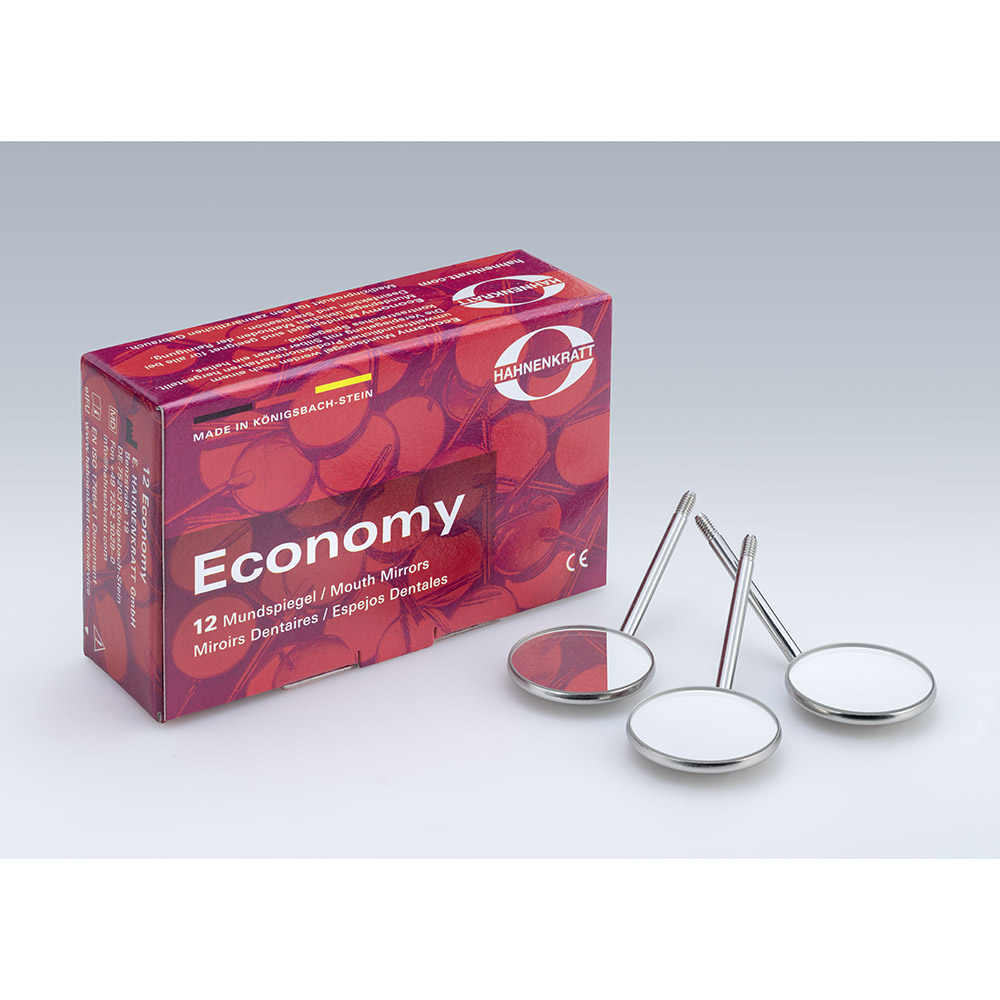 Mundspiegel Economy 4 plan SS, 12 stuks