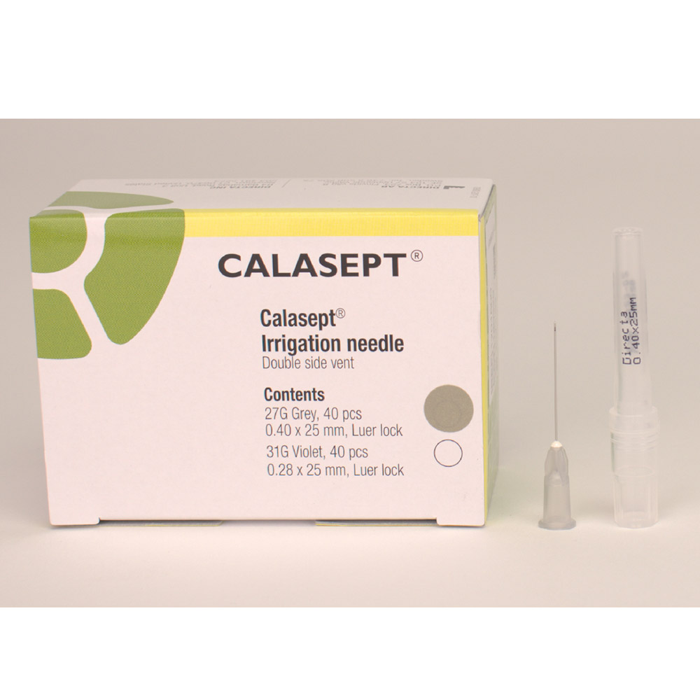 Calasept spoelcanule 27G grijs, 25 stuks