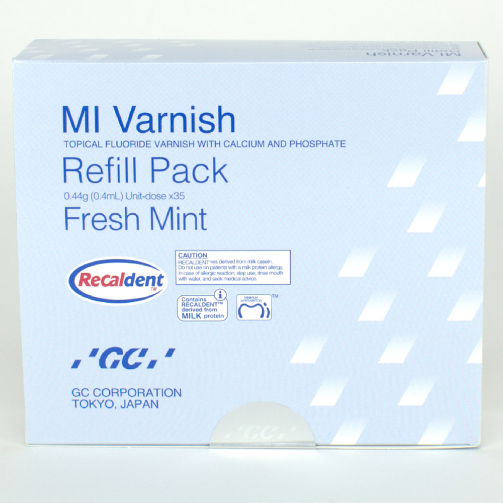 MI Varnish Mint, 35 x 0,4 ml + 50 Borsteltjes