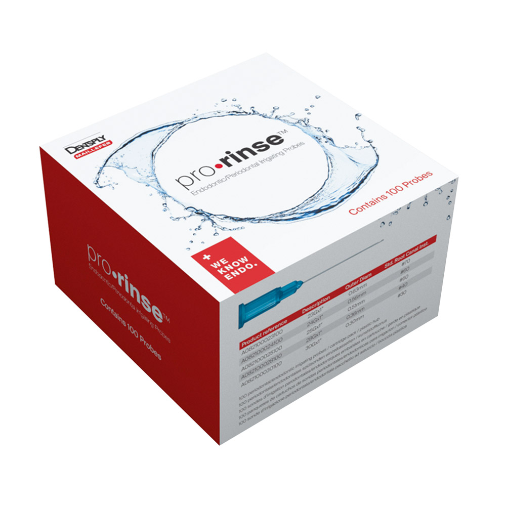 Pro Rinse 28GA rood ø 0,36 mm, 100 stuks