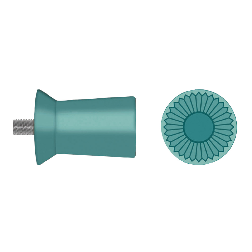 Prophy-Cups Gummi weich Screw-Type türkis Pa 120