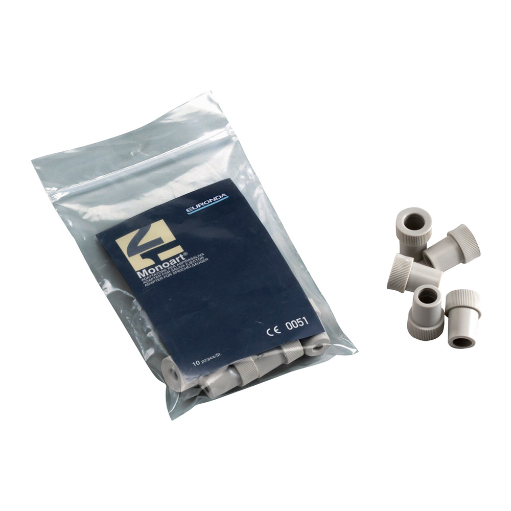 Adapter afzuigcanules 16/11 grijs, 10 stuks