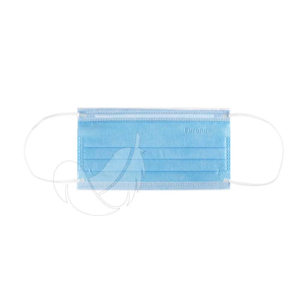 Monoart Pro 4 Sensitive mondkapje blauw, 50 stuk