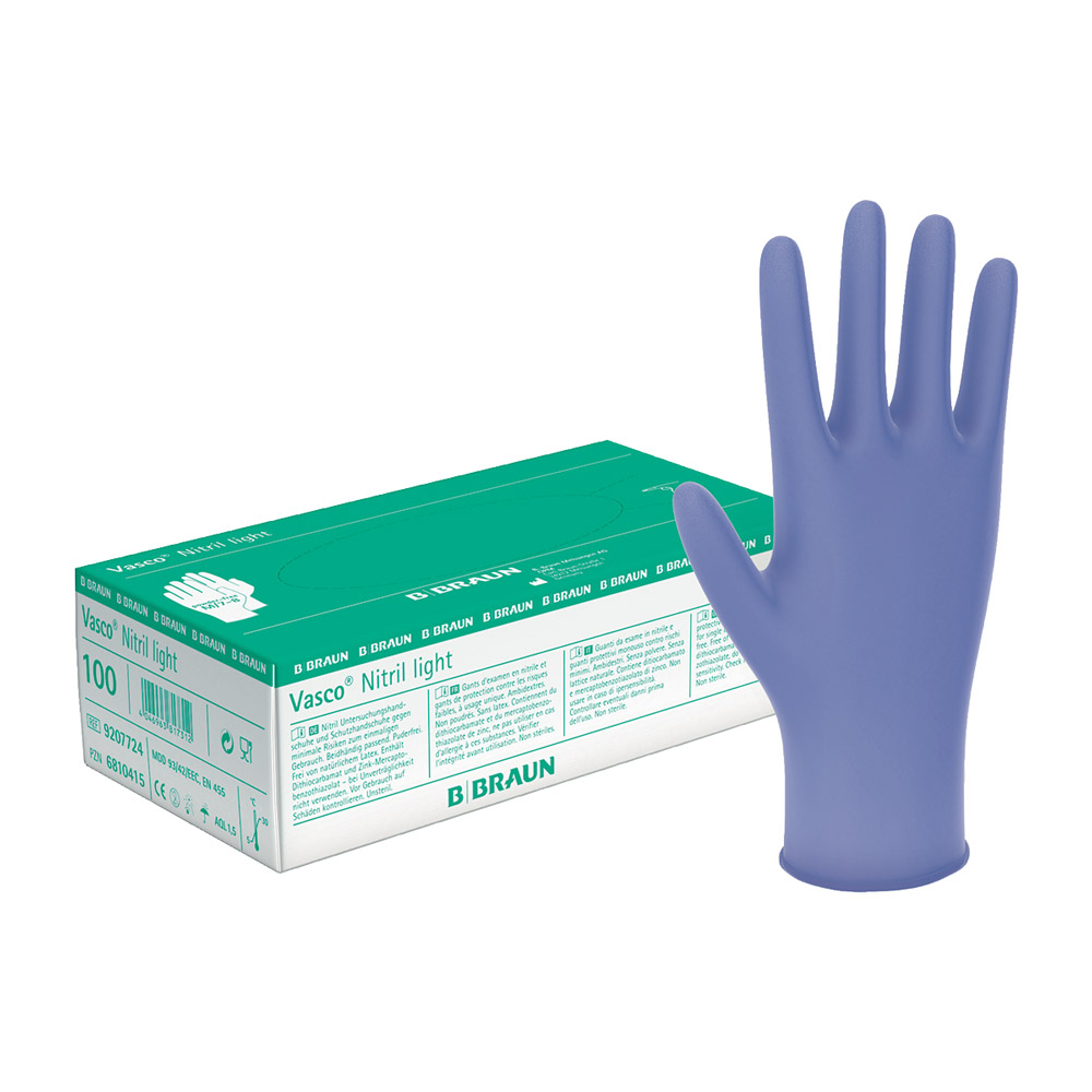 Vasco Nitril light handschoenen poedervrij Gr. XS, 100 stuks