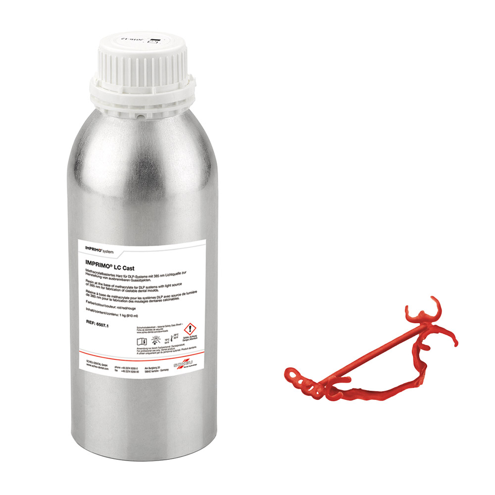 IMPRIMO LC Cast 385 nm rood, 1 kg