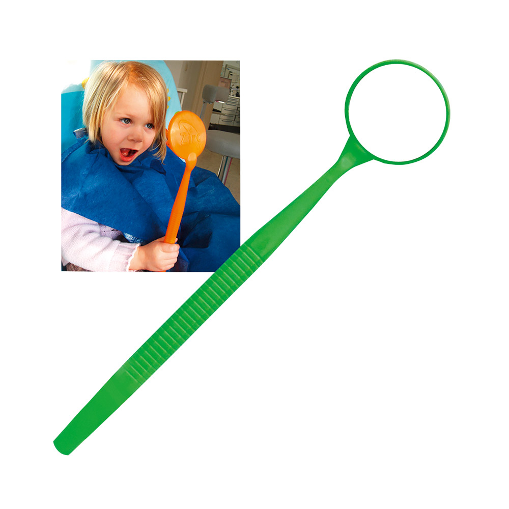 Mondspiegel Mega Mirror ø 6,35 cm neongroen, stuk