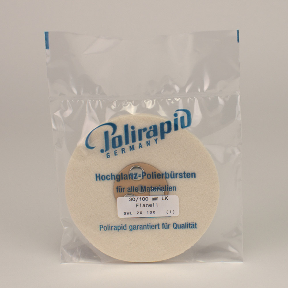 Flanelschijf 30 Lederkern ø 100 mm, stuk