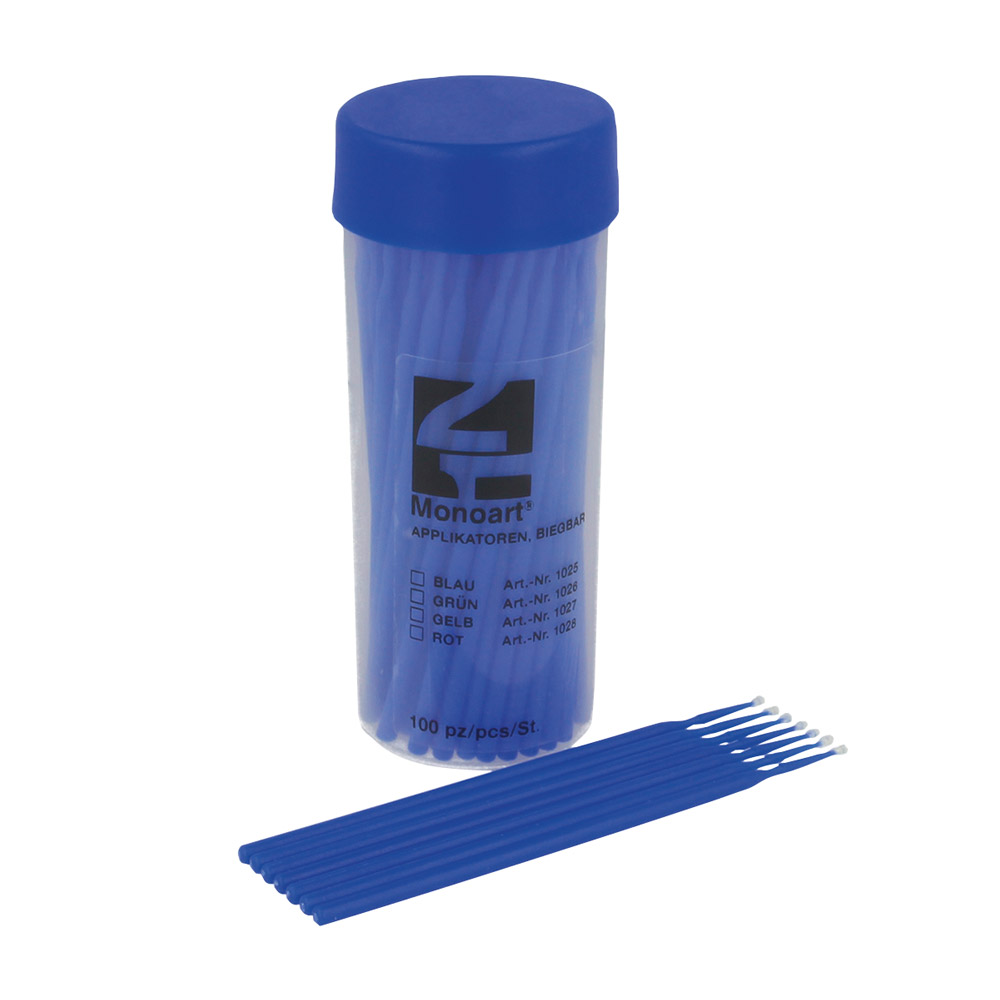 Monoart applicators blauw, 100 stuks