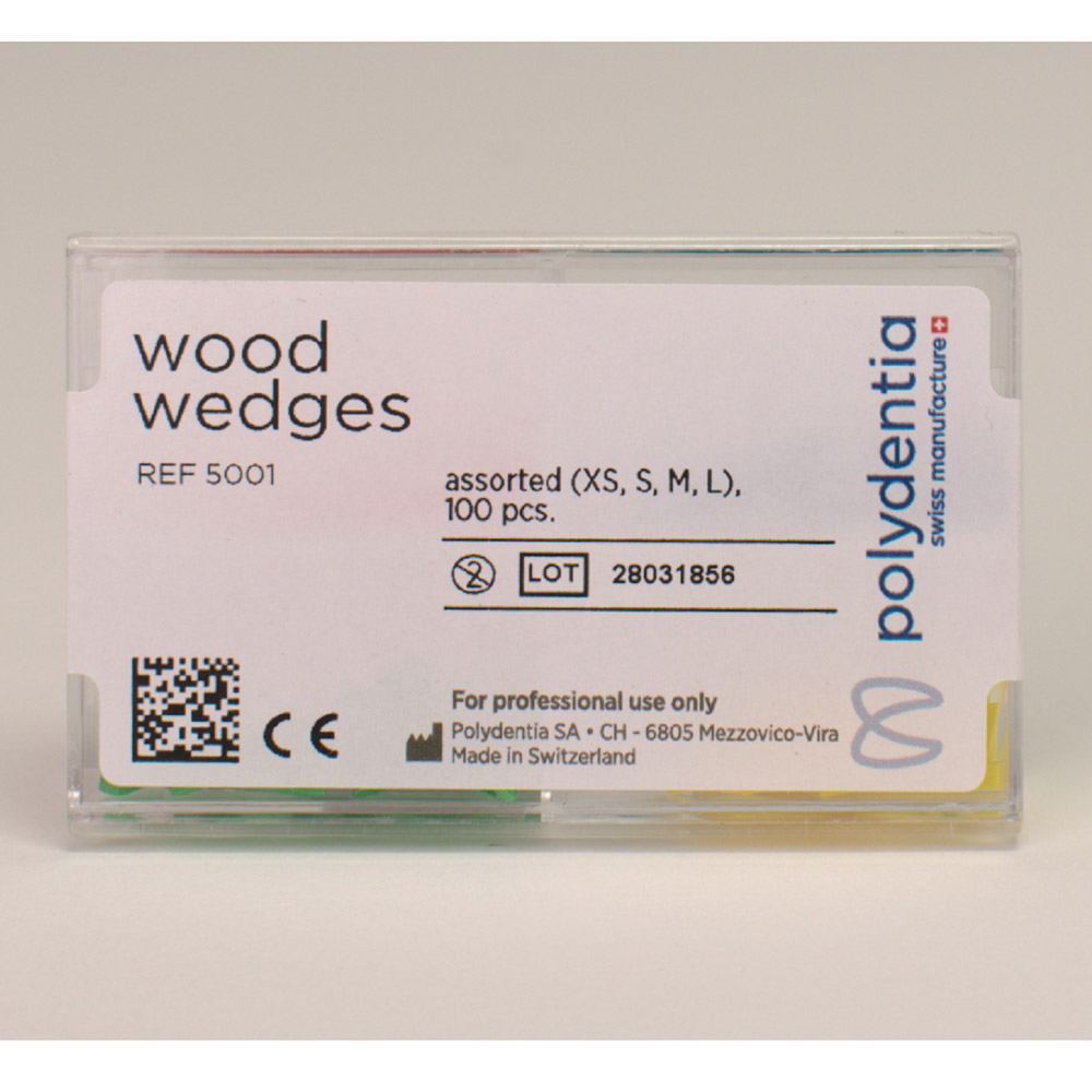Interdentalkeile Holz, 100 stuks gesorteerd