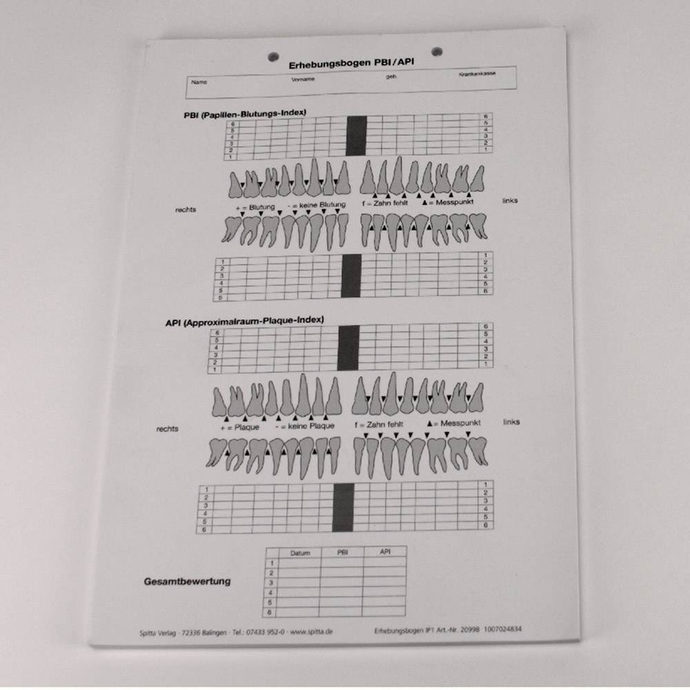 Registratieformulier PBI/API DIN A4, 100 stuks