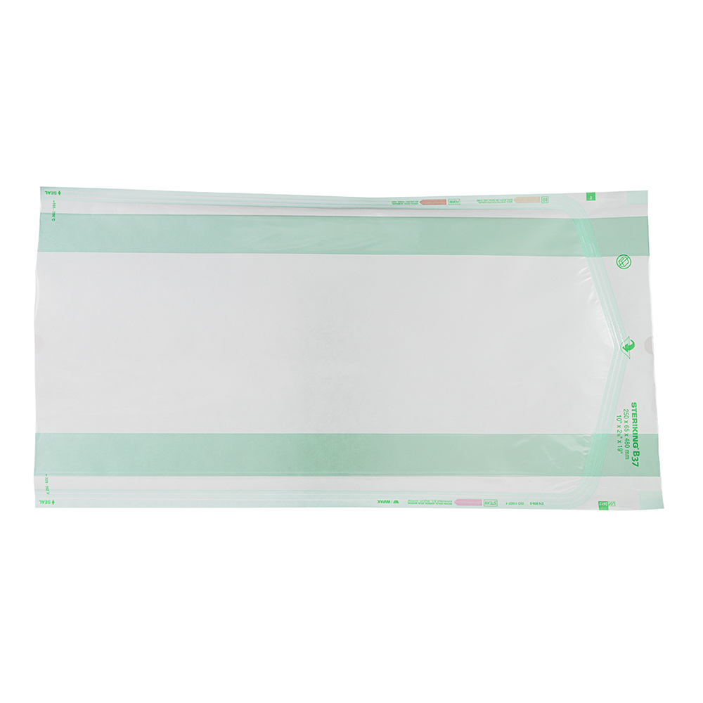 Steriking zakjes 250x65x480mm met zijvouw, 50 st