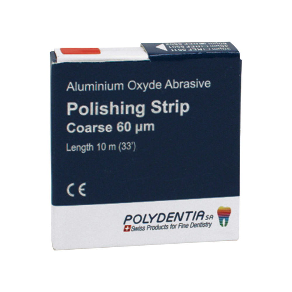 Polydentia slijpband 60 µ wit, 10 m