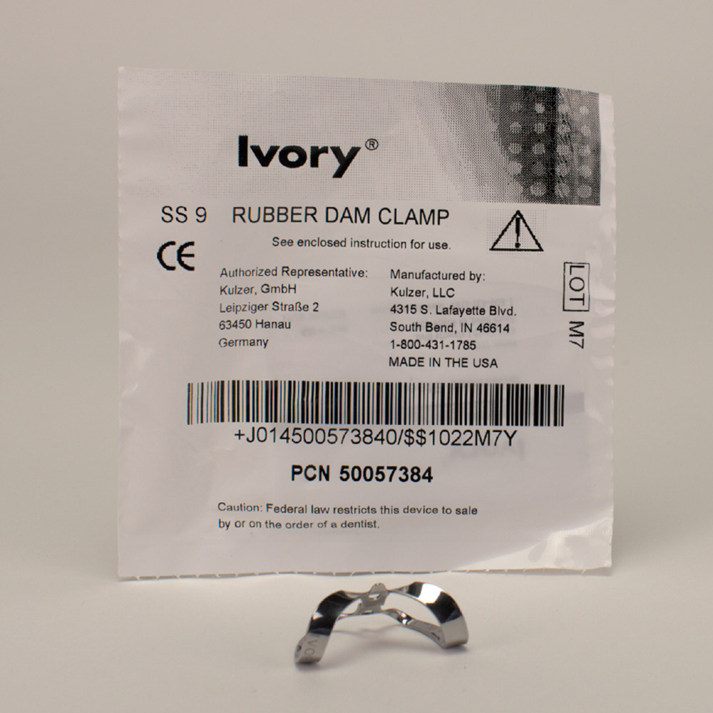 Kofferdam klem Ivory Nr. 9, stuk
