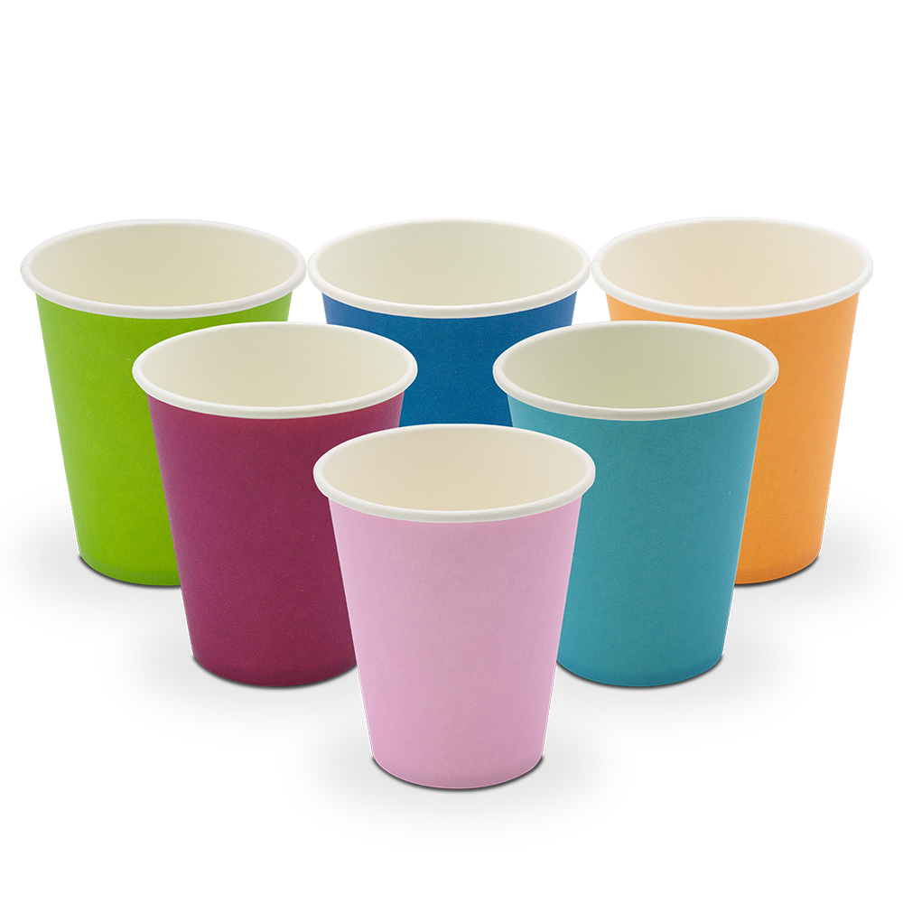 Mondspoelbekers papier 180 ml assorti, 3000 stuks