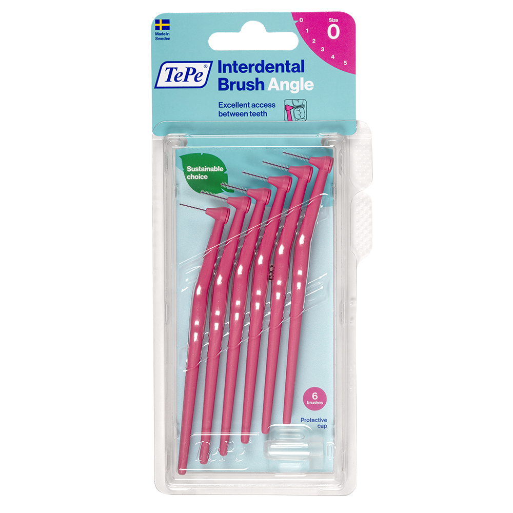 TePe Angle pink 0,4mm, 6 stuks