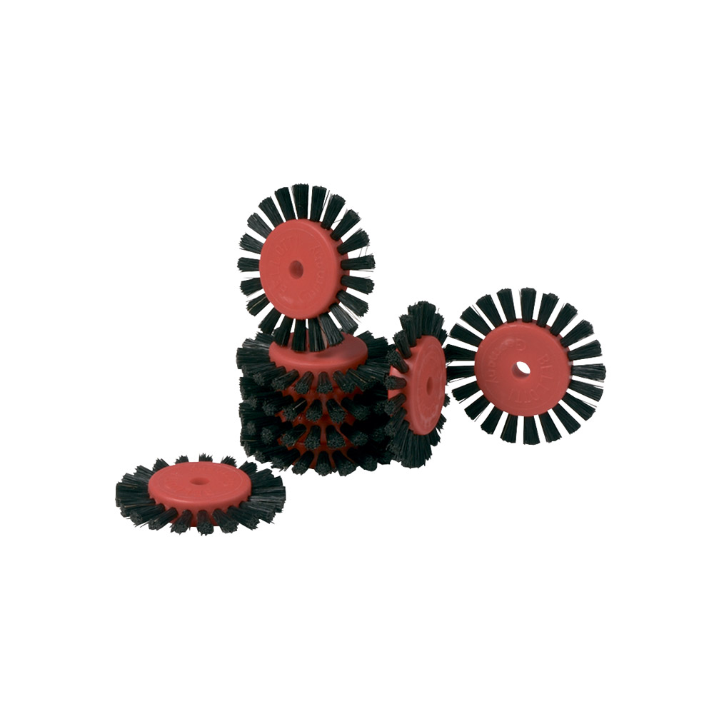 Polijstborstel Super kunststofkern breed zwart 4/26/44 mm, 100 stuks