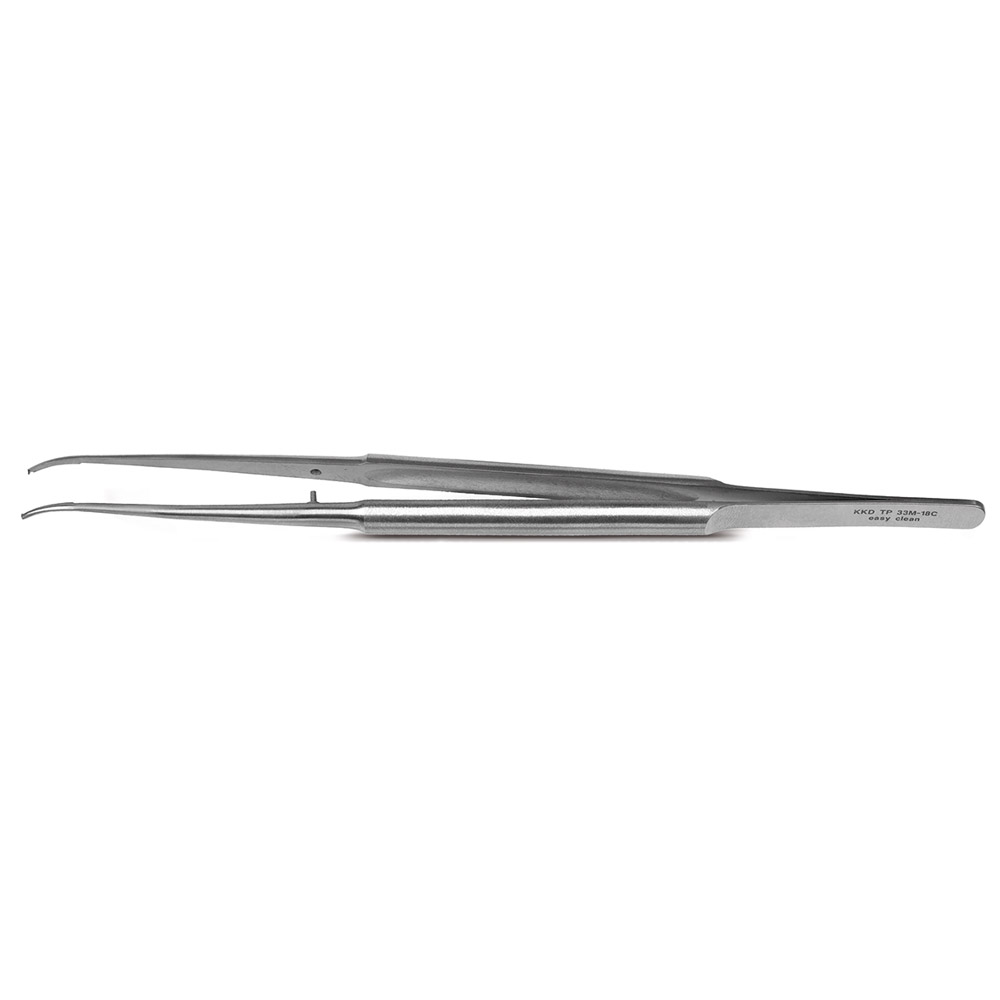 Micro-pincet gebogen TP33M-18C, stuk