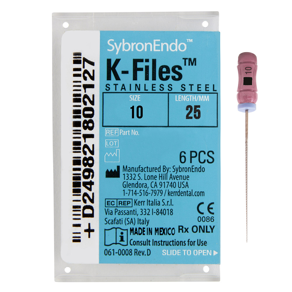 K-Vijlen 010 25 mm, 6 stuks