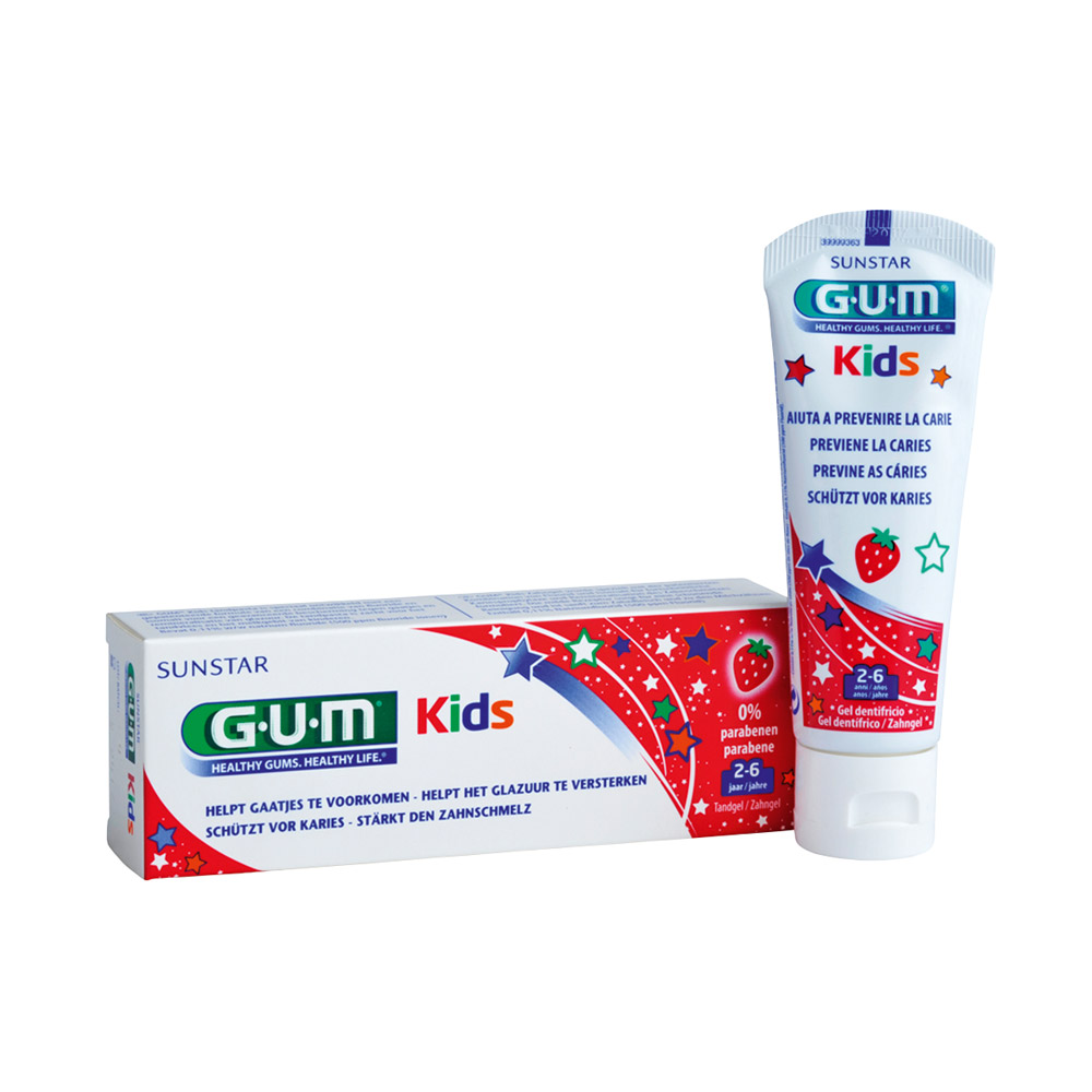 GUM Kids Tandpasta 2-6 Jaar Erdbeere, 50 ml