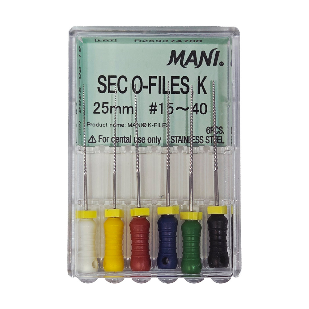 Mani Sec O-Files H 25 mm Maat 15-40, 6 stuks