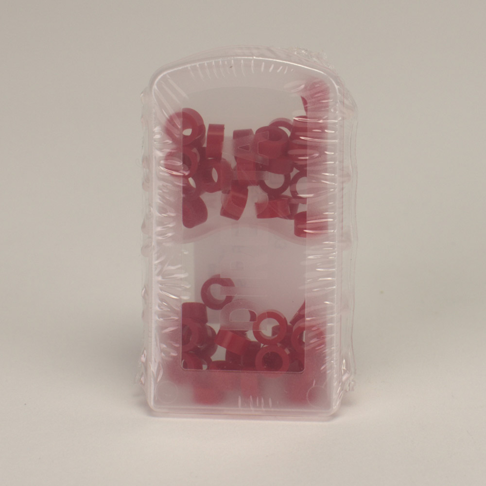 Colour Code-Rings rood, 50 stuks