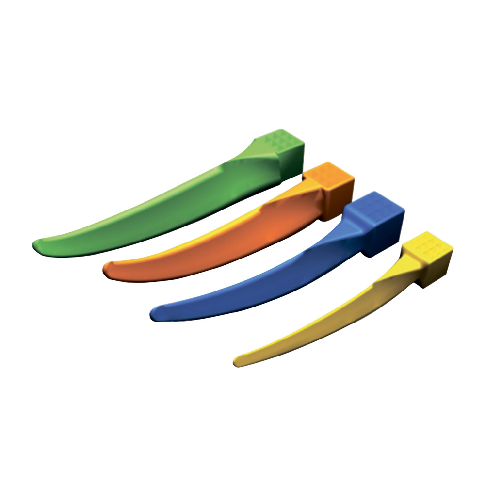 G-Wedges geel Plastik Ultraklein, 100 stuks
