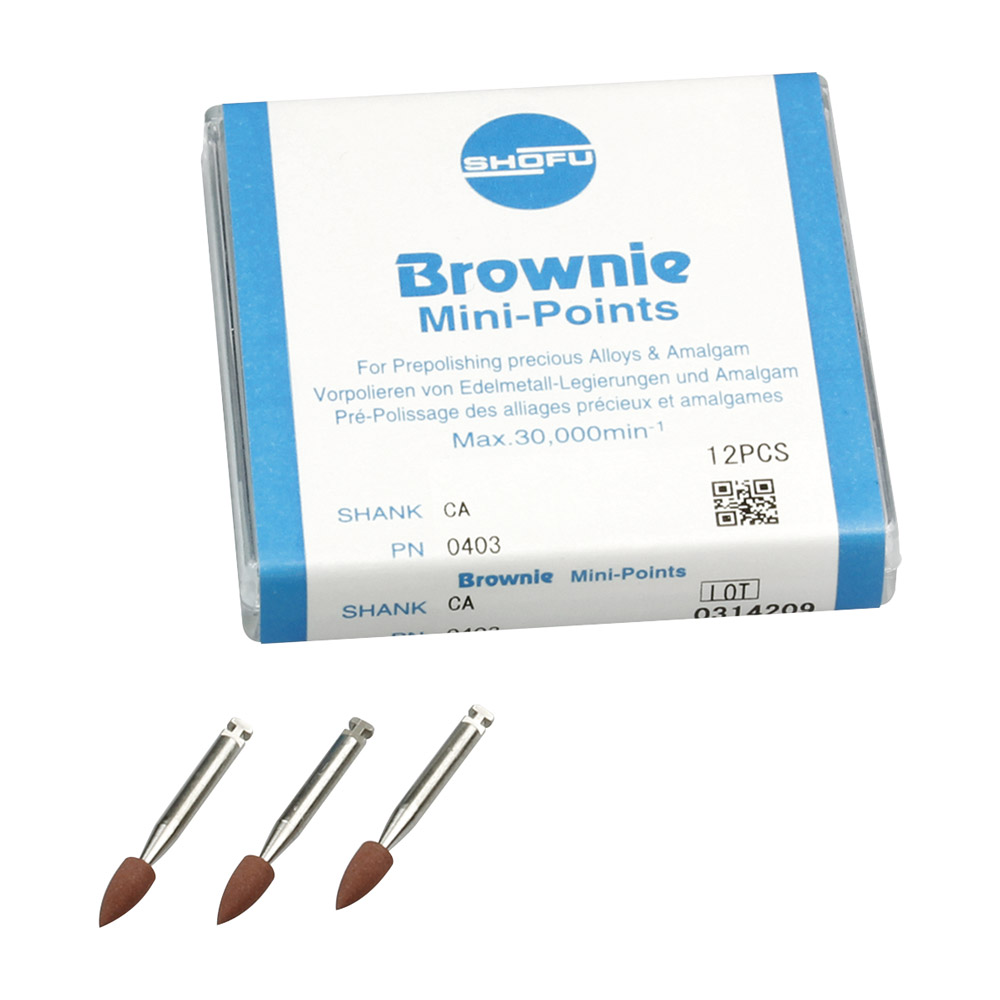 Brownie polijstertjes Wst minipunt 030, 12 stuks