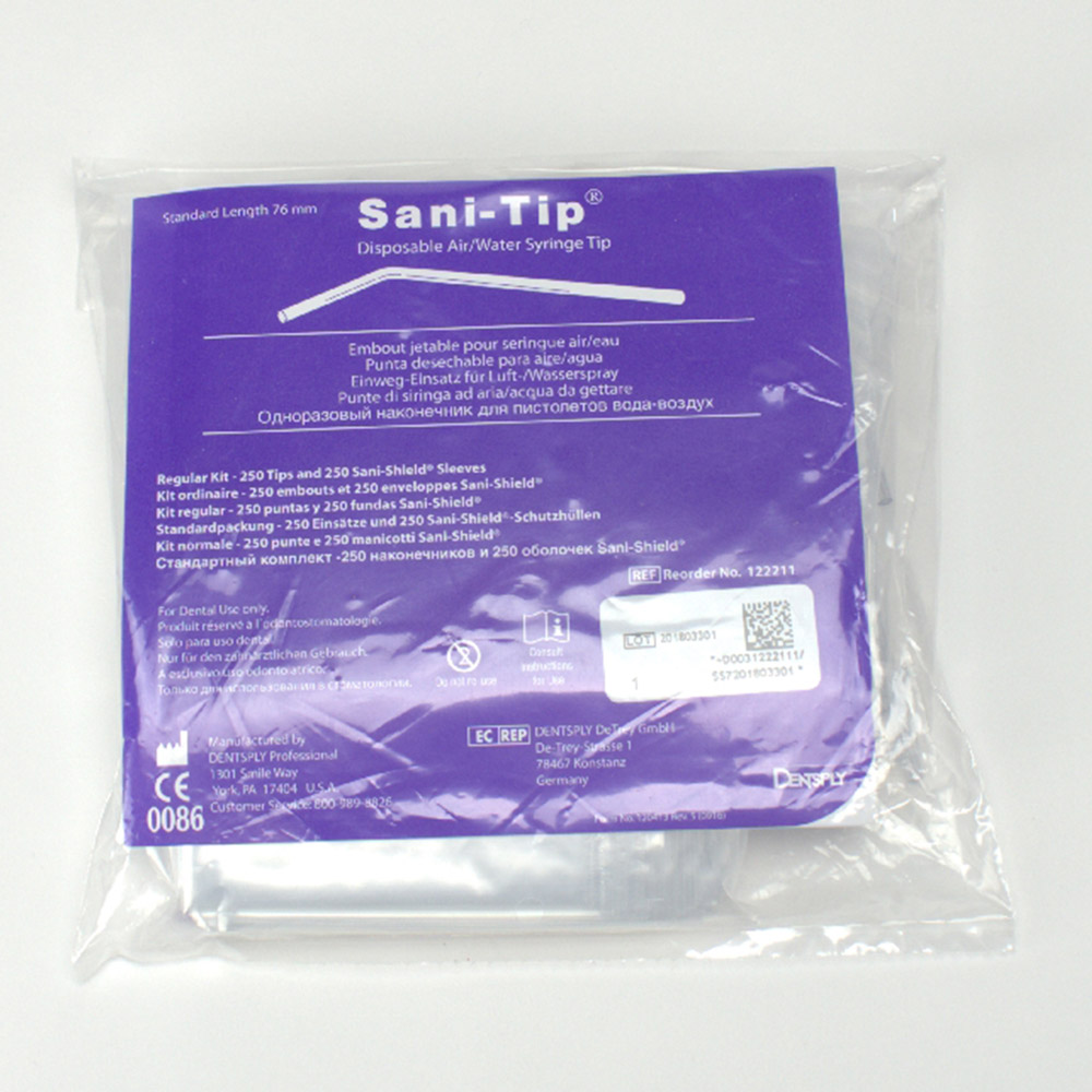 Sani-Tip standaard 76 mm, 250 stuks