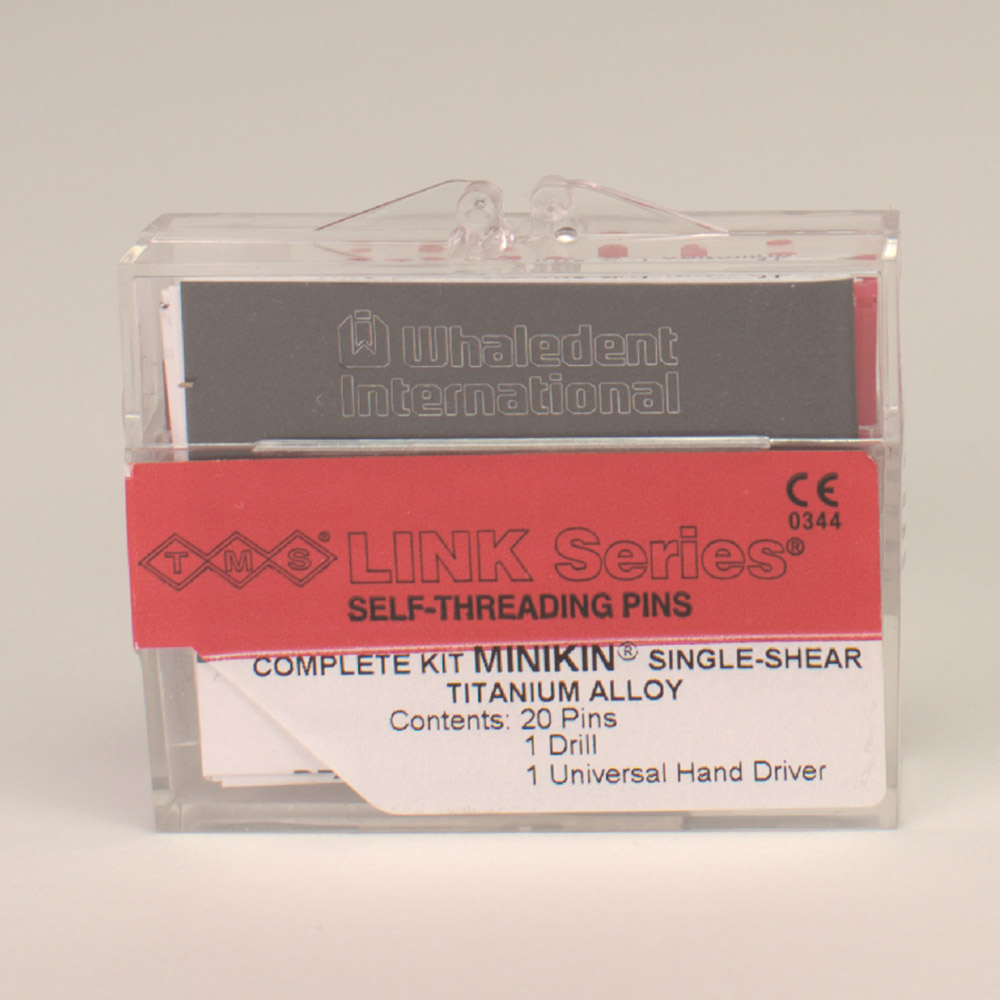 TMS Link pennen Minikin 0,425 mm titanium L811 rood 20 stuks + accessoires, set