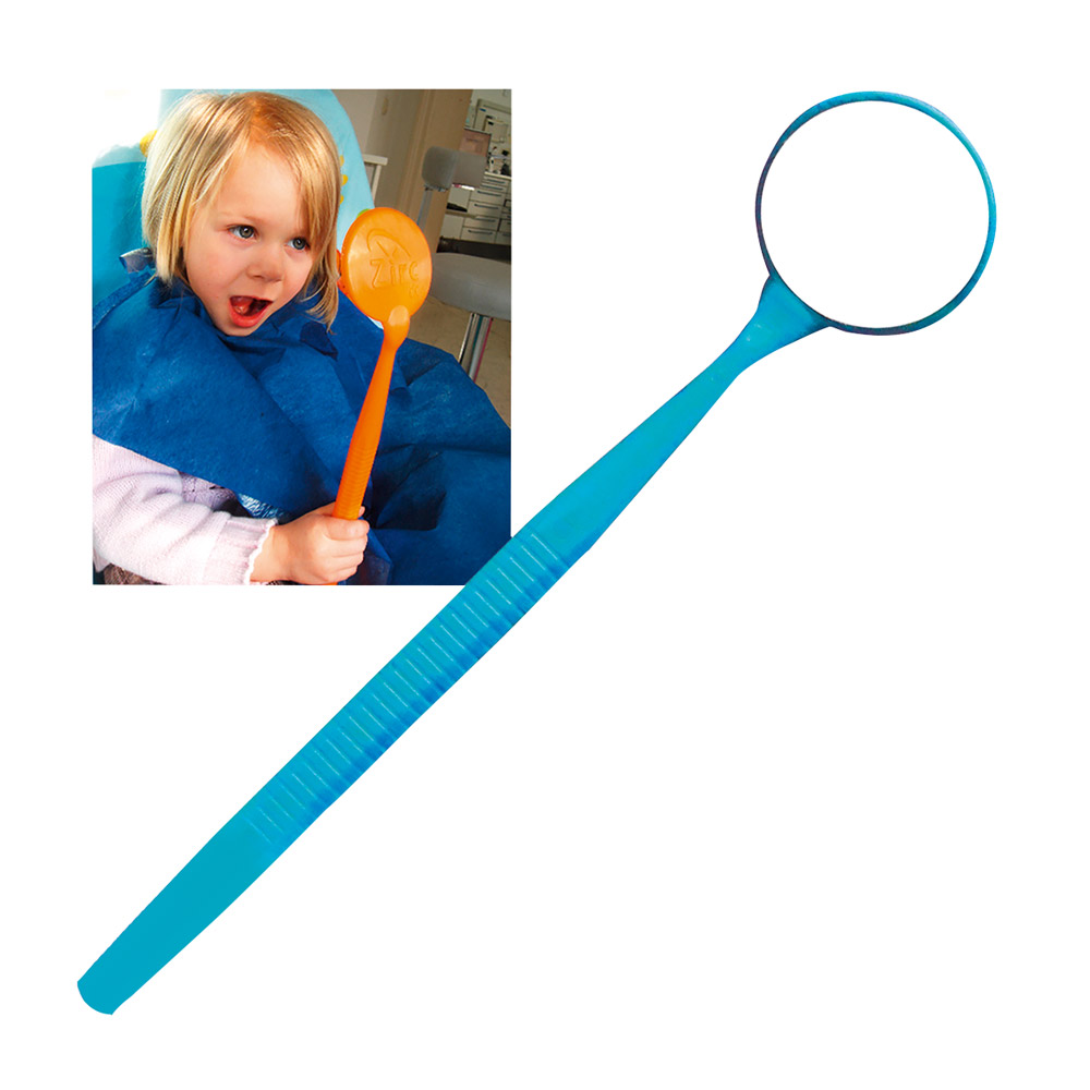 Mondspiegel Mega Mirror ø 6,35 cm neonblauw, stuk