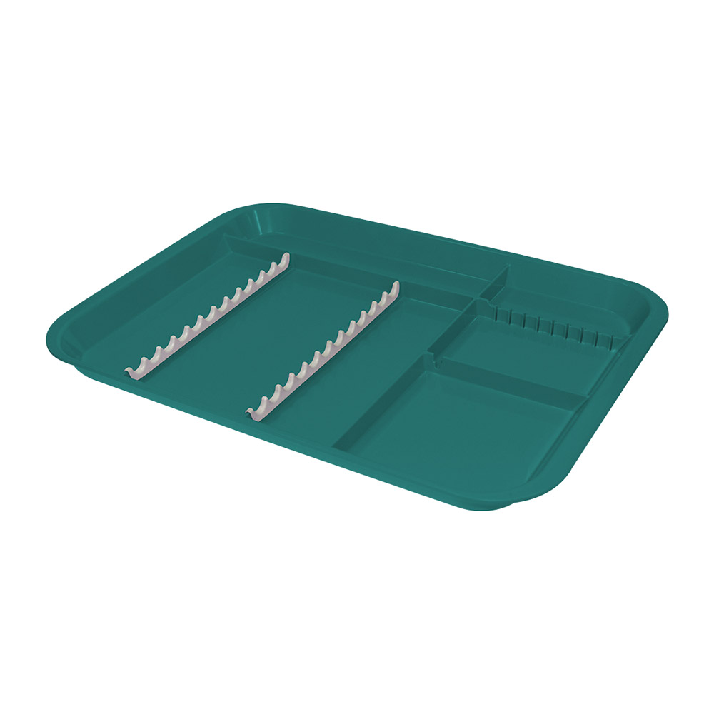 Behandeltray met indeling turquoise, stuk