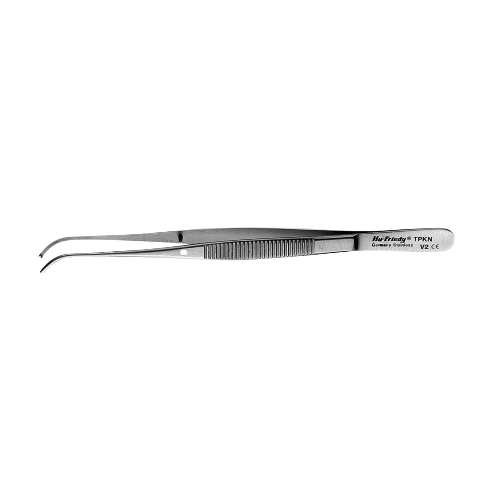 Chirurgische pincet 12,5 cm M gebogen, stuk
