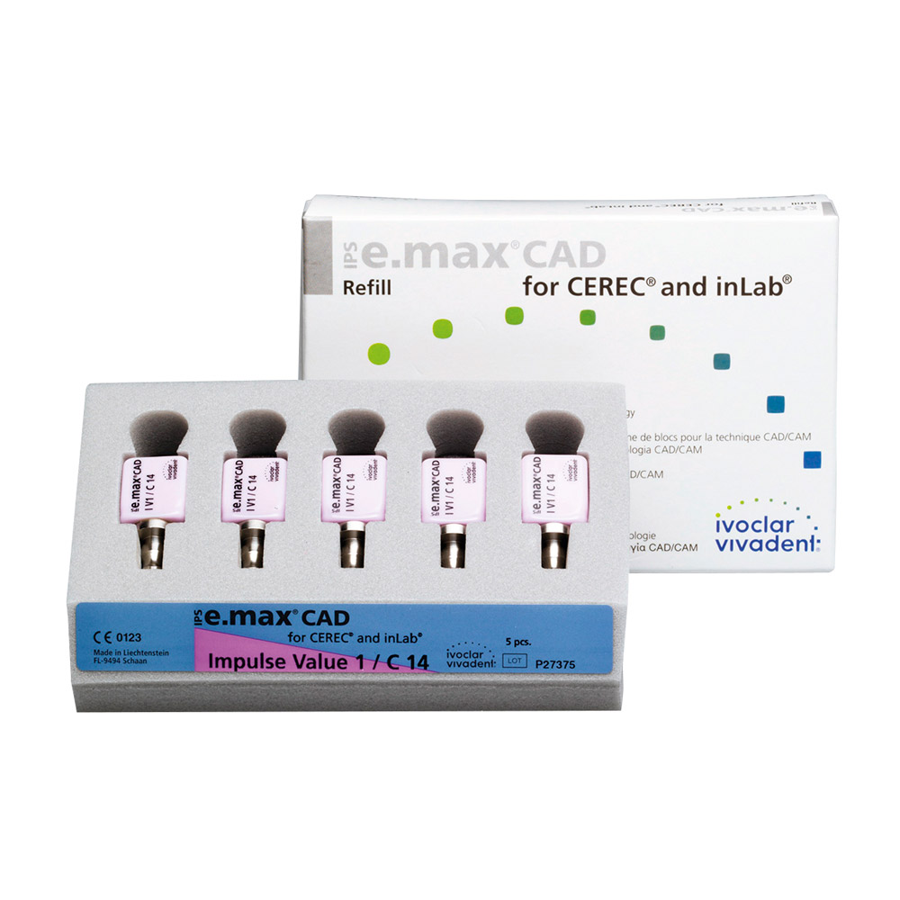 IPS e.max CAD Cerec/Inlab Imp. O1C14, 5 stuks