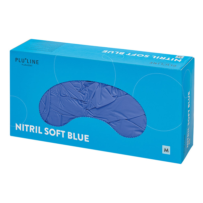 PLULINE NITRIL SOFT blauw Mt:XS  Verp.100St