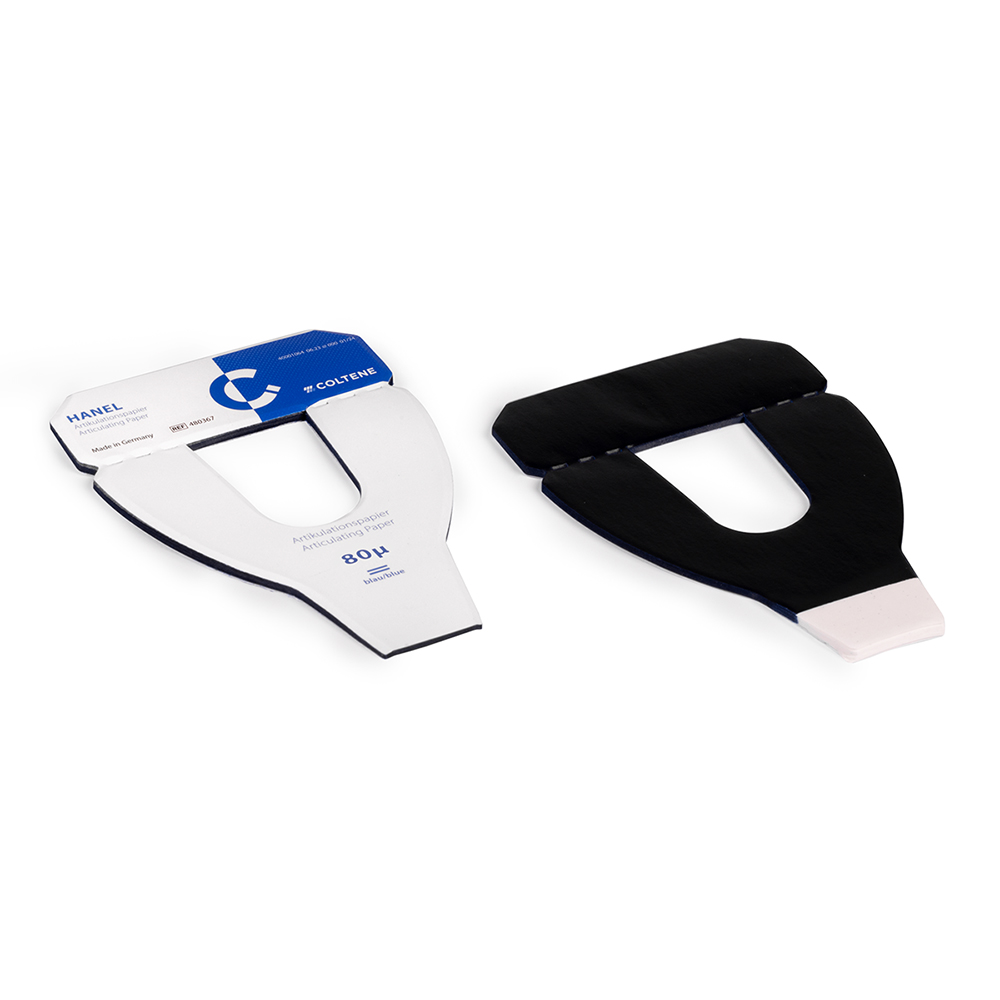 Artikulatons-Papier blauw U-Form, 72 Vel