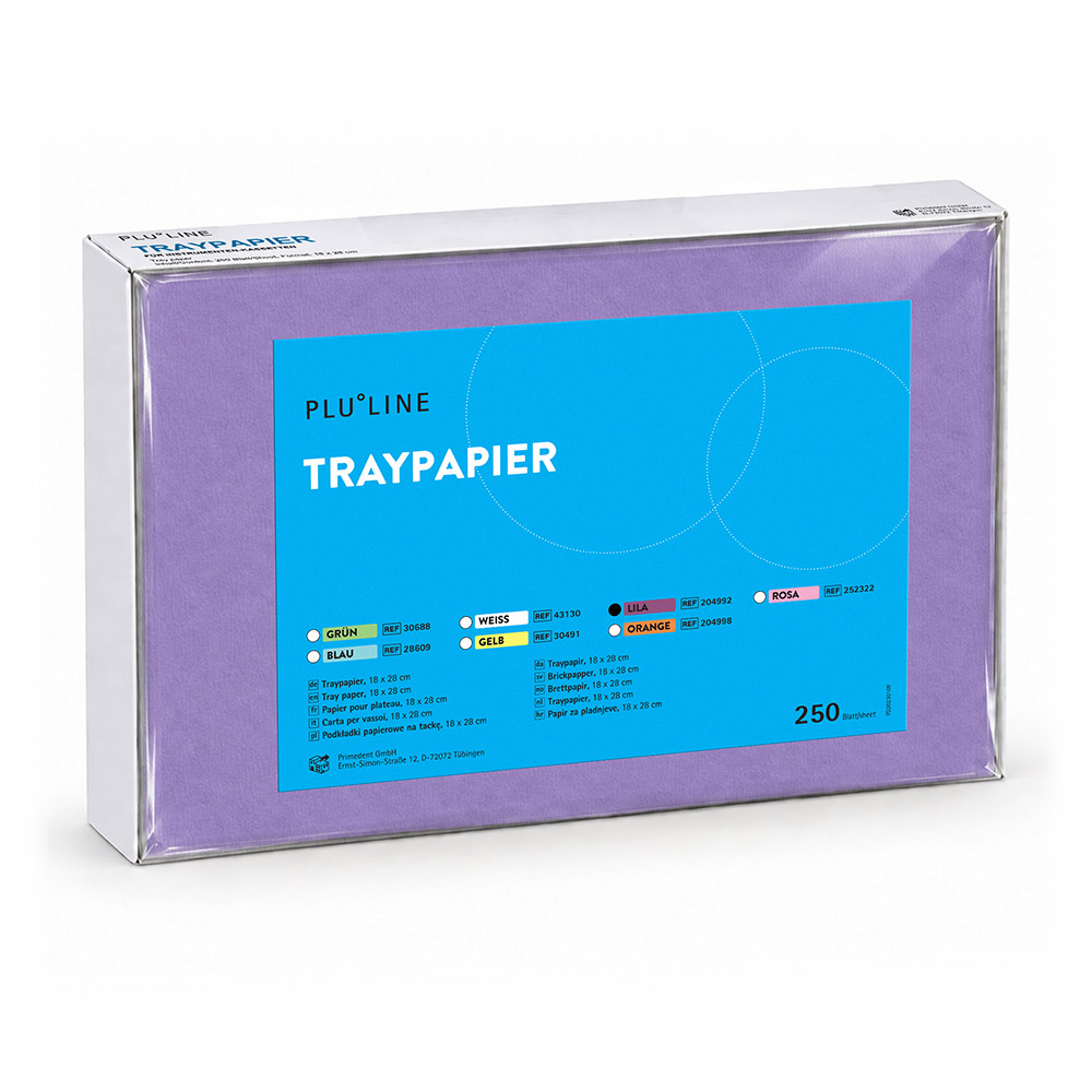 PLULINE Traypapier 18x28cm lila, 250St