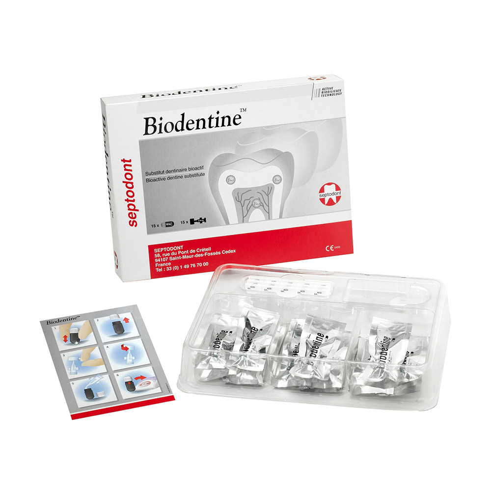 Biodentine Poeder + Vloeistof, Verpakking per 15 stuks