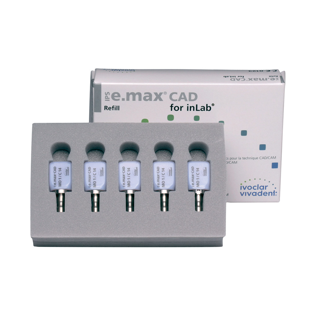 IPS e.max CAD Inlab MO 4 C14, 5 stuks