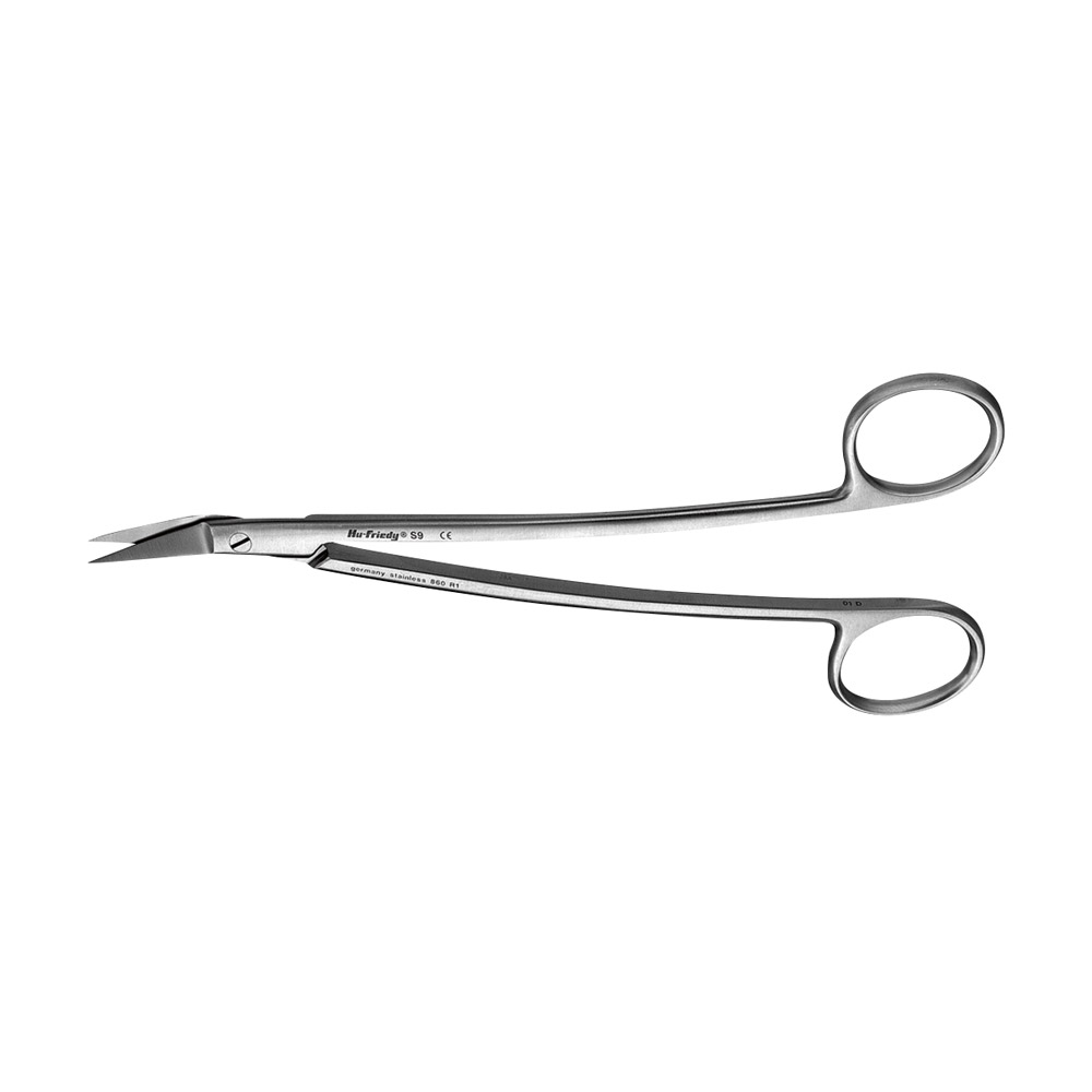 Dean schaar 16,5 cm, 2-voudig gebogen, getand, per stuk