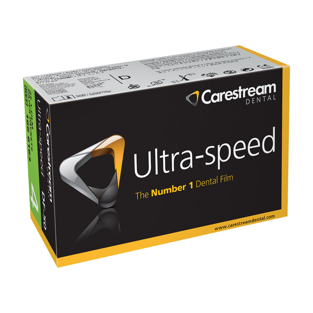 Ultra speed DF 50 5,7 x 7,6 cm, 25 Einzelfilme verpakking