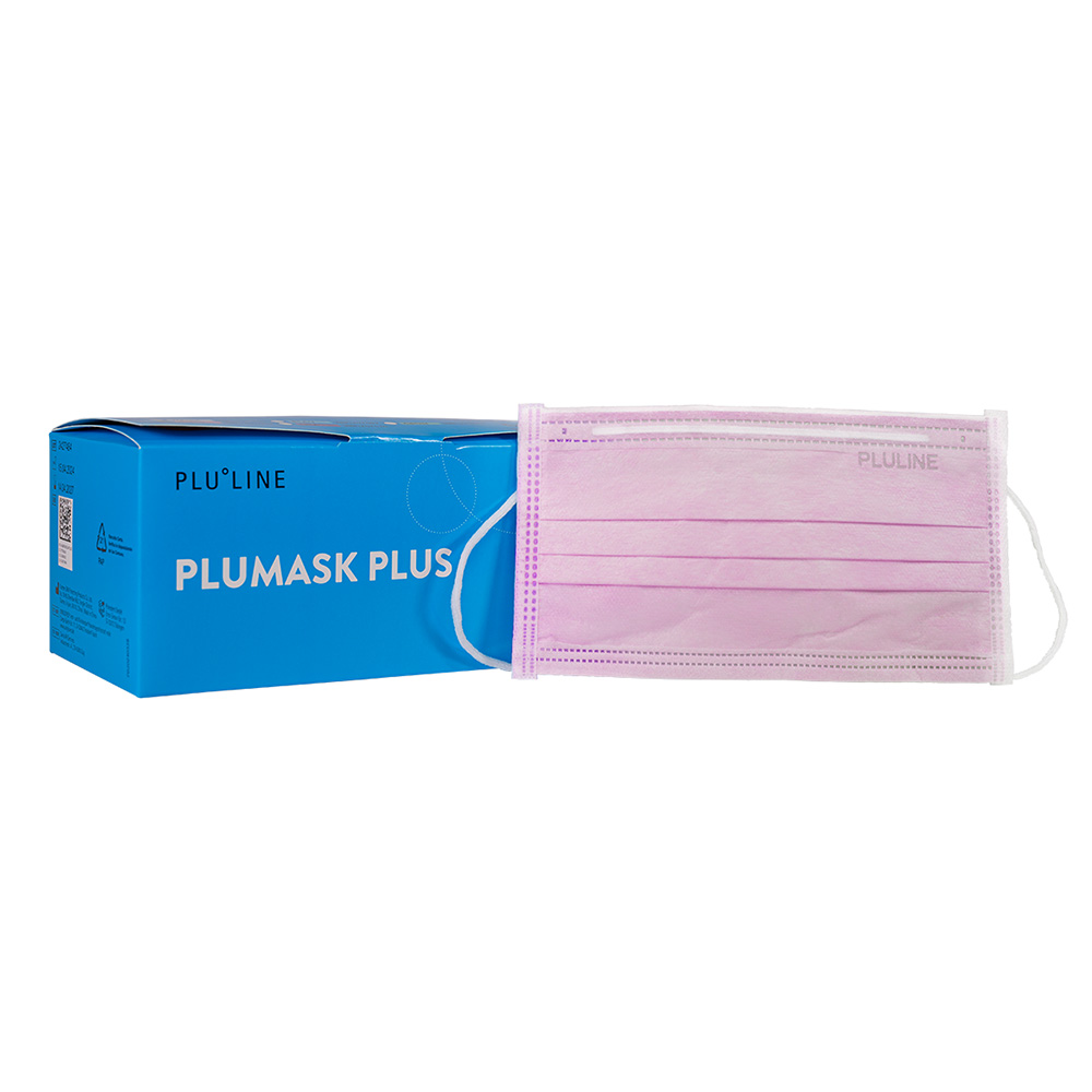 PLUMASK PLUS Mondmasker roze, 50 St.