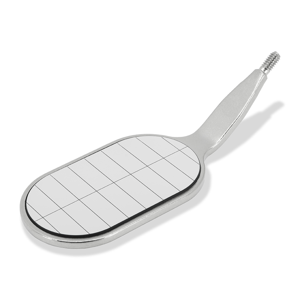 MEGA Parallelometer Rhodium 22 x 37 mm SS, stuk